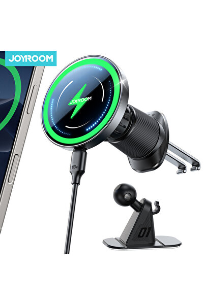 Choice Black Joyroom Magnetic Car Phone Holder Mount Dashboard & Air Vent Wir...