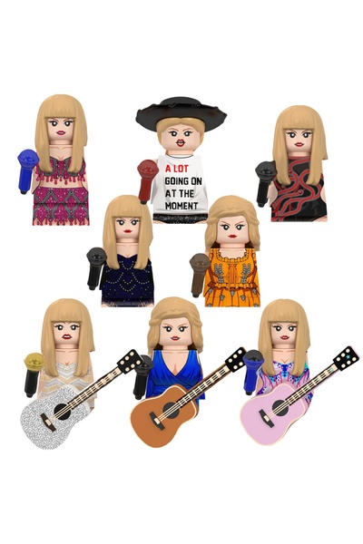 Choice1 مجموعة بناء نماذج تايلور سويفتس LG1015، 8 قطع، متوافقة مع ألعاب الألغ...