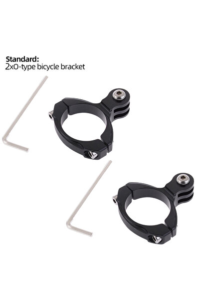 Choice1 2 مشبك ألومنيوم لمقود دراجة GoPro لـ GoPro Hero 13 12 11 10 9 DJI Act...