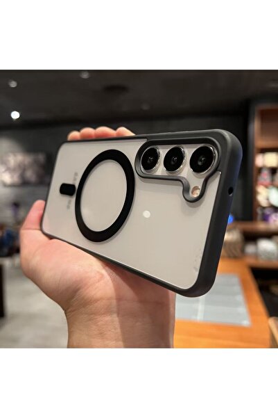 Choice4 جرابات مغناطيسية MagSafe بإطار أسود غير لامع لهاتف سامسونج A55 5G، مت...