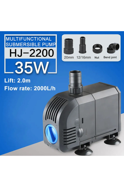 choice2 EU Plug 220V-240V 35W 2000L 500—3000L/H Intelligent Fish Pond Aquariu...