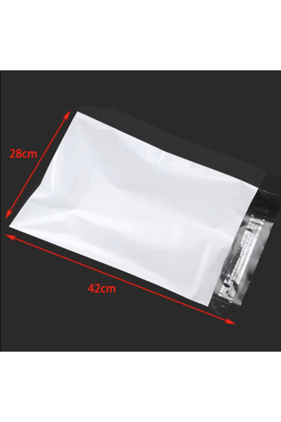 Choice8 أكياس بلاستيكية ذاتية اللصق بيضاء اللون، مقاس 28×42 سم، عبوة من 5 قطع...