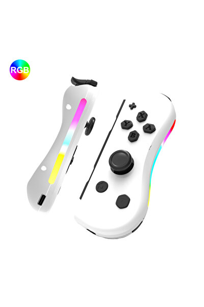 Choice NS008-White GAMINJA Wireless Switch Joypad Controller With RGB lamp Fo...