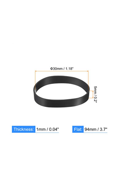 Choice7 30 قطعة سوداء 30×5 مم، 30/50/100 قطعة، أربطة كابلات سيليكون، أربطة مط...