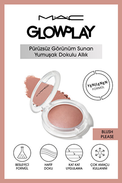 M.A.C Doğal Görünümlü Hafif Doku Ağırlık Hissi Vermeyen Yumuşak Dokulu Allık-...