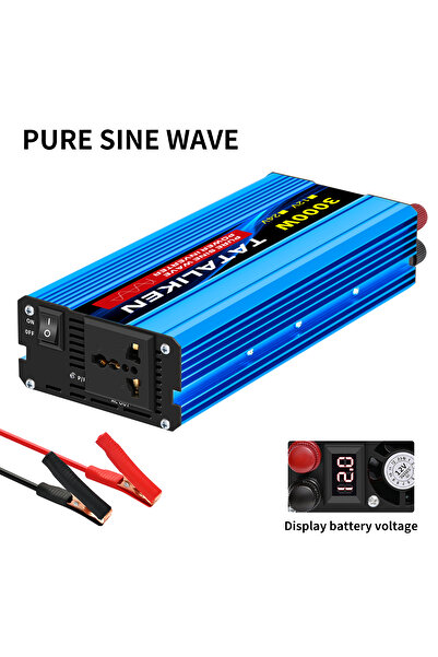 Choice11 12V 3000W 220V Pure Sine Wave Inverter 1000W-4000W DC 12V and 24V to...