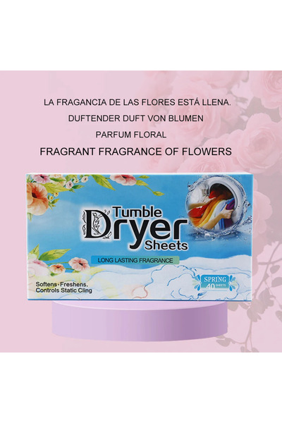 Choice1 مجموعة من 40 قطعة من مناديل تجفيف الملابس برائحة تدوم طويلاً، معطر لل...