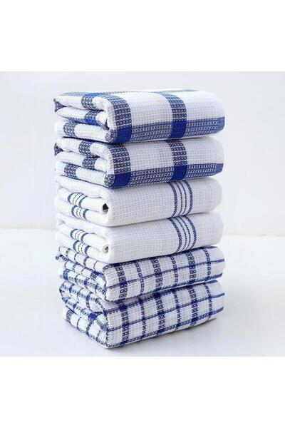 Choice <10pcs 6pc cotton waffle-pattern kitchen dishcloths - highly absorbent...
