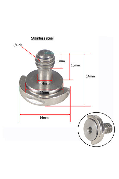 Choice5 10 قطع من براغي الفولاذ المقاوم للصدأ ذات سن لولبي على شكل حرف D، قفص...