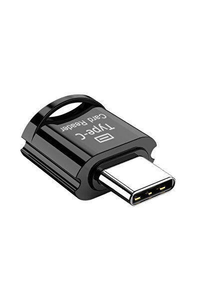 Choice5 قارئ بطاقات SD/TF من النوع C أسود اللون، منفذ Micro USB من النوع C، ع...