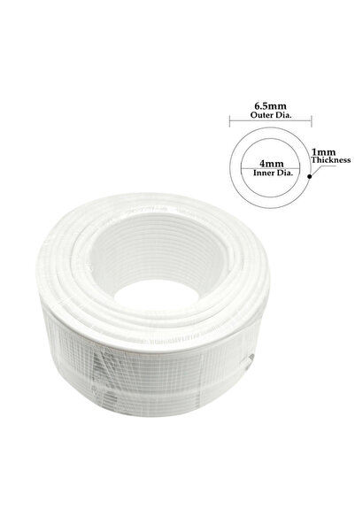 Choice1 أنبوب مرن بطول 20 مترًا وقطر 6.5 مم، مصنوع من البولي إيثيلين الغذائي،...