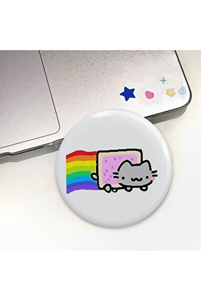 Choice 25x25mm z3 Cute B-Basiilleaf CATs Badges Soft Button Pin Bright Printe...