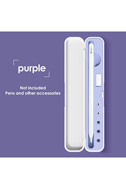 Choice Purple Universal Portable Pencil Storage Box Suitable for iPad Tablet ...