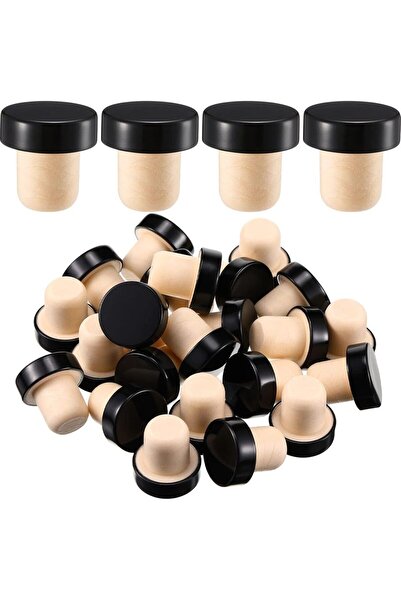 choice2 ١٠ قطع من سدادات زجاجات النبيذ السوداء، سدادات على شكل حرف T، سدادات ...