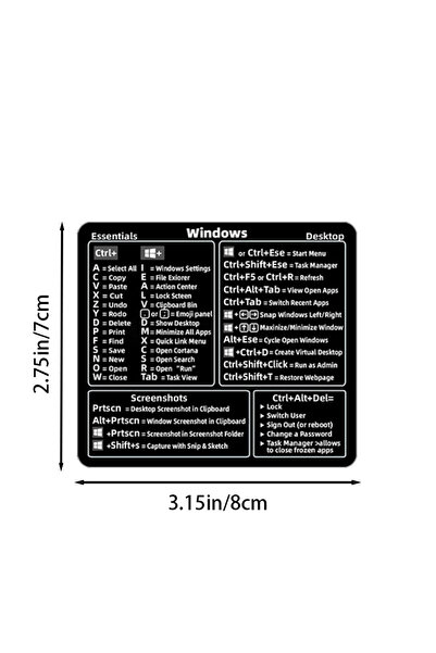 choice2 ملصقات مقاومة للماء لاختصارات ويندوز/ماك أو إس، وبرامج أوفيس لأجهزة ا...
