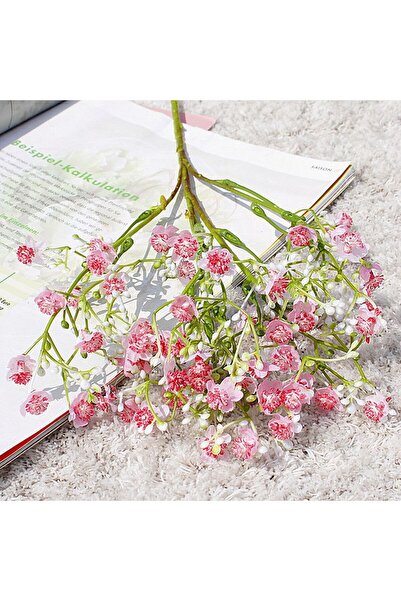 choice2 مجموعة واحدة من زهور الجيبسوفيلا، عروس تحمل مزهريات زهور بلاستيكية لح...