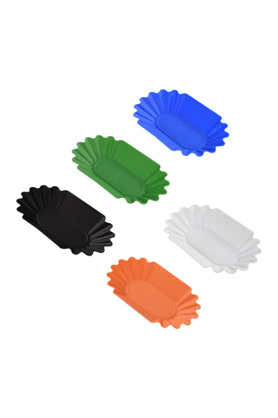 Choice 5Pieces 5 Pieces Plastic Plate Oval Coffee Bean Tray for Kitchen Coffe...