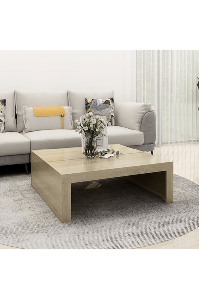 Concept Masă de cafea, stejar Sonoma, 100x100x35 cm, PAL