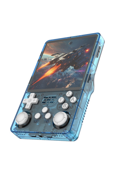 Choice4 جهاز ألعاب محمول ريترو BOYHOM R36 Plus أزرق بسعة 128 جيجابايت، نظام ل...