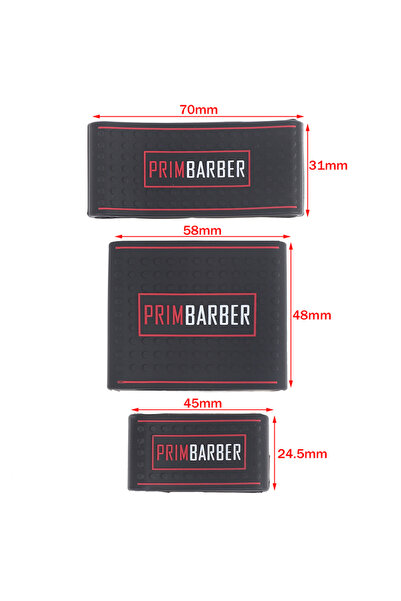 Choice1 مجموعة من 3 قطع من مقابض ماكينة الحلاقة الاحترافية السوداء، مانعة للا...