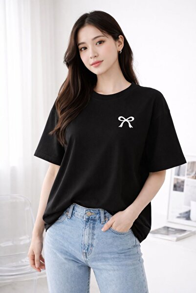 Karatopak Tricou unisex pentru bărbați/femei, cu panglică, cu imprimeu person...