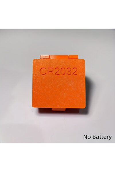 choice2 علبة تخزين بطاريات زر CR2032 برتقالية اللون، تحتوي على 20 فتحة - صندو...