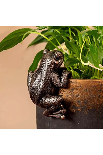 Choice تمثال ضفدع معلق على شكل أصيص زهور، مصنوع من الراتنج، قطعة واحدة، مناسب...