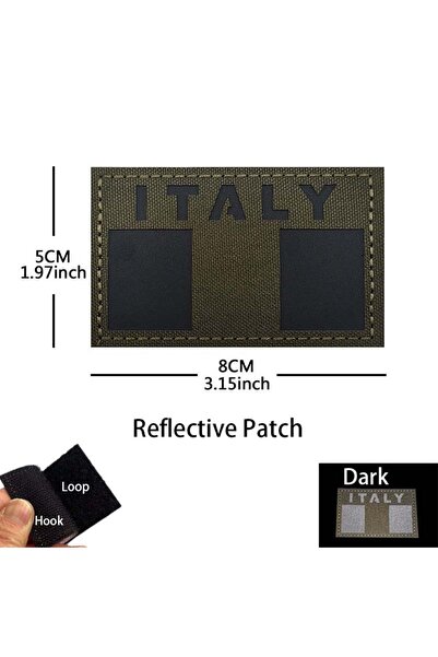 Choice13 HK155-08 شعار علم إيطاليا، رقعة مطرّز للملابس، شارة حقيبة ظهر إيطالي...