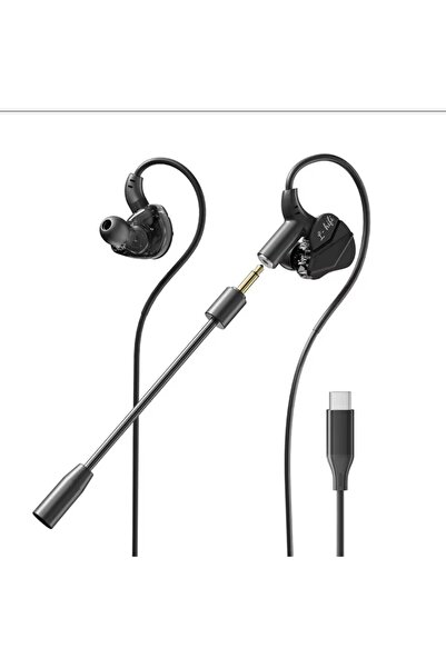 Choice Type C Gamer Gaming Headphones with HD Microphone 3.5mm&TypeC In-ear H...