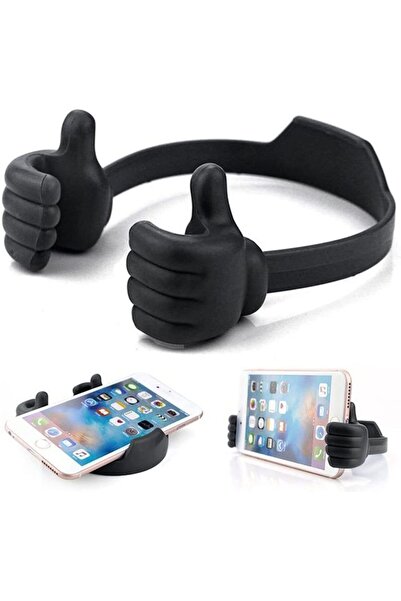 Choice8 حامل هاتف محمول أسود اللون بتصميم إبهام لأعلى، حامل مرن عالمي، حامل ه...