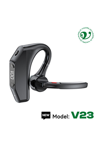 Choice7 سماعات بلوتوث V23 سوداء للأعمال، وقت التحدث/الاستماع للموسيقى 20/30 س...