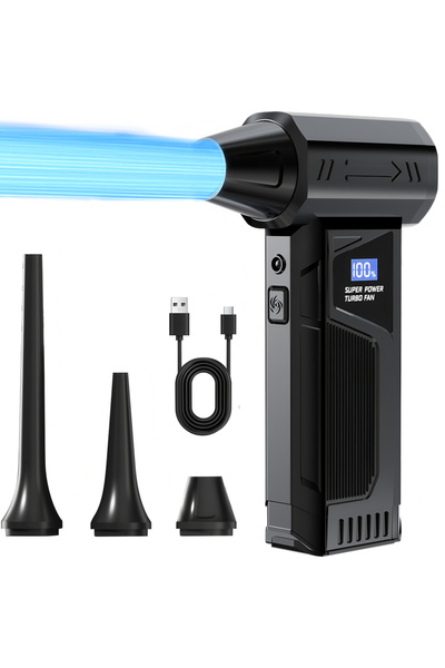 Choice منفاخ هواء صغير CCQ12 بمحرك بدون فرش، منفاخ غبار قوي، مؤشر للبطارية، إ...