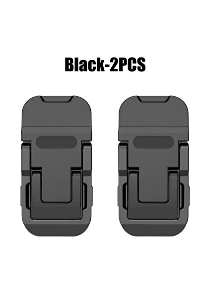 choice2 حامل كمبيوتر محمول محمول قابل للطي، أسود اللون، قطعتان، بأقدام بلاستي...