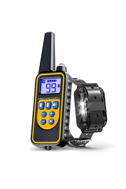 Choice1 USB Leather Black 800m Electric Dog Training Collar Detachable Bark R...