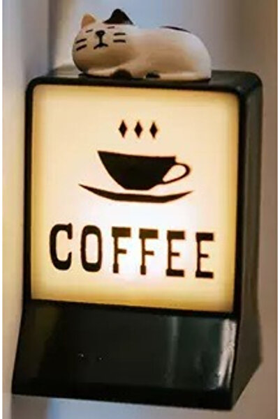 Choice5 مغناطيس ثلاجة على شكل مصباح قهوة، مصباح ليلي، زينة، أدوات ديكور للمطب...