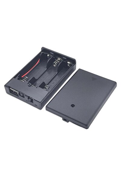 Choice1 JETTING 1Pcs Black 【ZYAA-1】3AA 4.5V Battery Box AA Battery Case AA Ba...