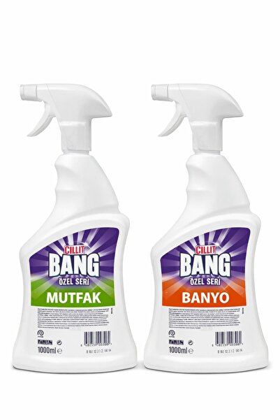 Cillit Bang 1000ml Mutfak + 1000ml Banyo Temizlik Spreyi