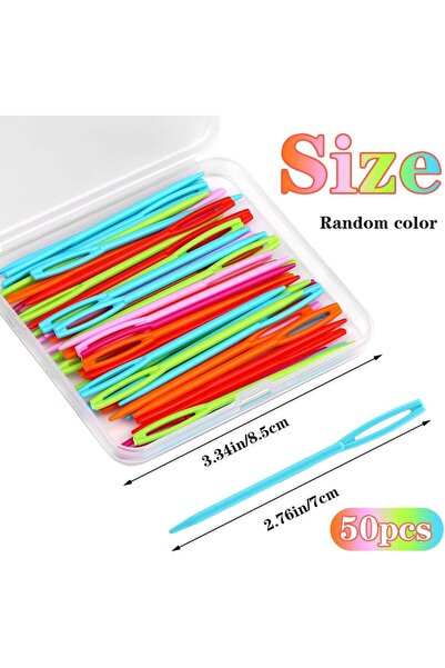 Choice مجموعة إبر خياطة بلاستيكية من إيمازي، مقاس 2.76 بوصة، متنوعة، ذات عيون...