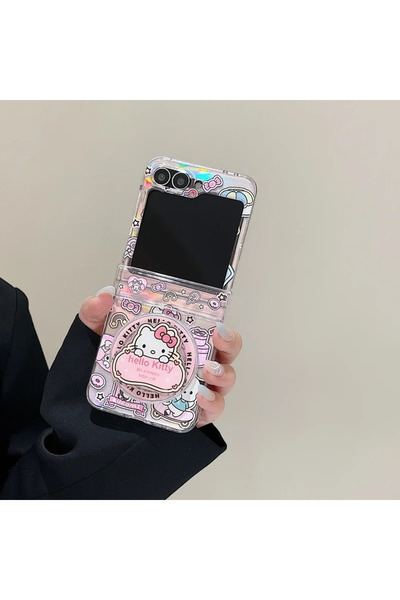 Choice19 حامل مغناطيسي بتصميم هيلو كيتي من سانريو، متوافق مع سامسونج ZFilp 7،...