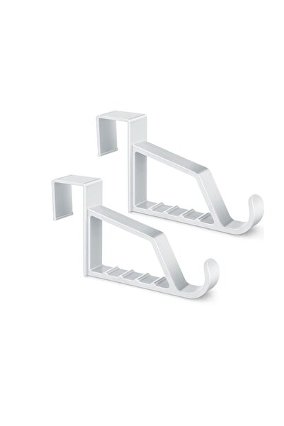 Choice عبوتان من خطافات تعليق الملابس فوق الباب - خطافات بلاستيكية بيضاء شديد...