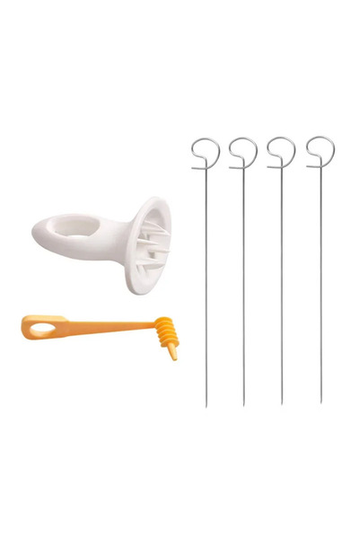 Choice مجموعة واحدة من قطاعة البطاطس الدوارة البلاستيكية المصنوعة من الفولاذ ...