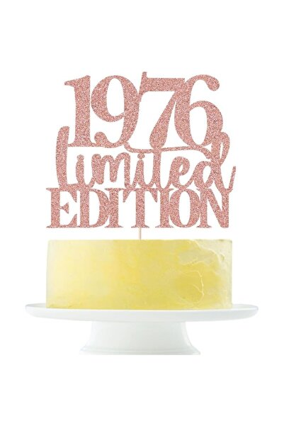 Choice زينة كعكة شوكولاتة إصدار محدود 1976، عيد ميلاد سعيد الخمسين - تهانينا ...