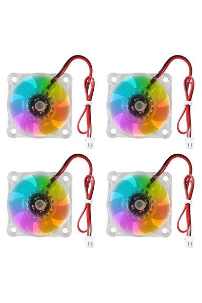 Choice 4 قطع مروحة يحافظ على البرودة صغيرة بدون فرشاة تعمل بتيار مستمر 12 فول...