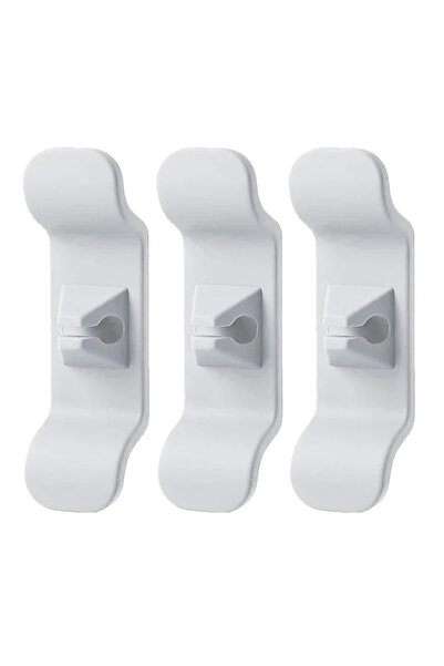 Choice4 3 قطع بيضاء، 3/6 قطع، مشابك تنظيم لف الأسلاك، حامل، إخفاء الأسلاك، لف...