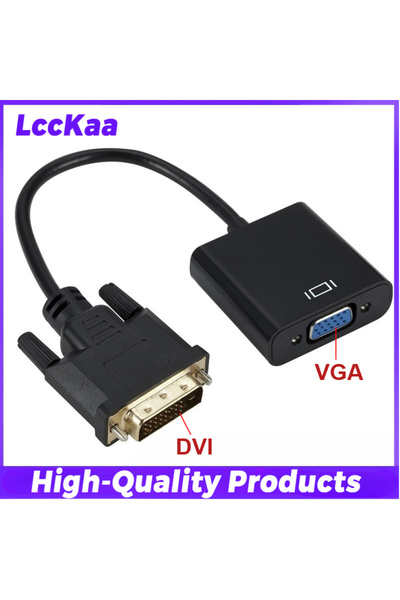 Choice محول DVI إلى VGA، يدعم دقة Full HD 1080P، من DVI-D ذكر إلى VGA أنثى، 2...