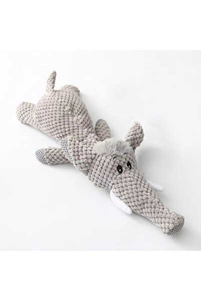 choice2 لعبة فيل كبيرة وبري كلب، مصنوعة من صوف الفليس الناعم، تصدر صوت صرير، ...