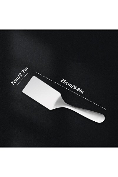 Choice1 ملعقة مسطحة من الفولاذ المقاوم للصدأ، مقاس واحد، لتقليب الفطائر والها...
