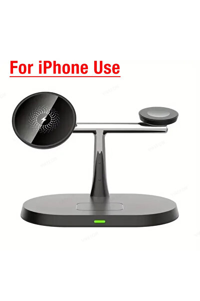 Choice3 شاحن لاسلكي مغناطيسي ثلاثي الوظائف من فيكيفون لأجهزة آيفون 16 و15 و14...