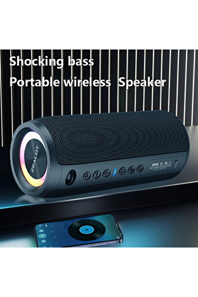 Choice1 مكبر صوت ZEALOT S51 Pro أسود، مكبرات صوت لاسلكية بقوة 40 واط، مكبر صو...