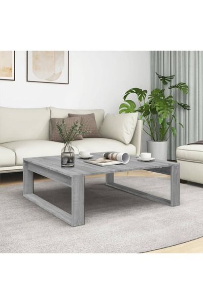 Concept Masă de cafea, gri Sonoma, 100x100x35 cm, lemn prelucrat